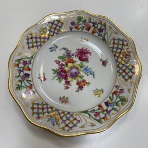 Schumann Bavaria Plate - 9" Floral Design